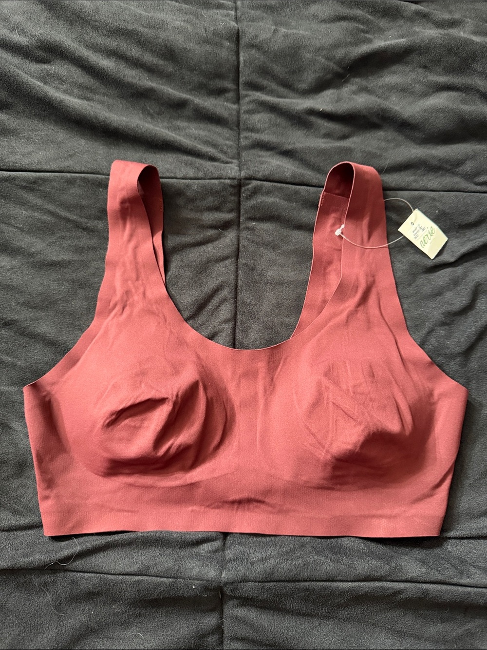 Sz S aerie Seamless Wireless Bralette in Burgundy
